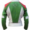 RTX Italia Tri Colour Leather Motorcycle Jacket